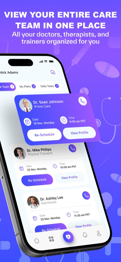 360Health app screen 2